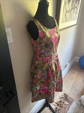 Tristan garden watercolour dress